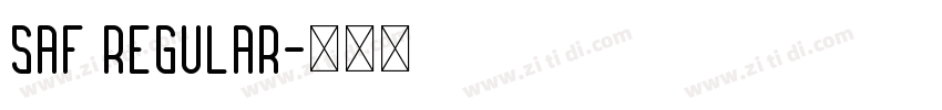 SAF Regular字体转换